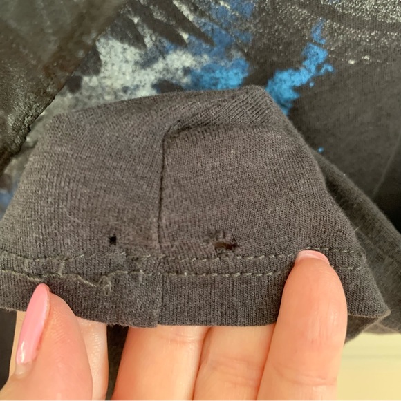 Zara Trafaluc Run Away Black Eagle Ruffle Tee - Picture 5 of 7